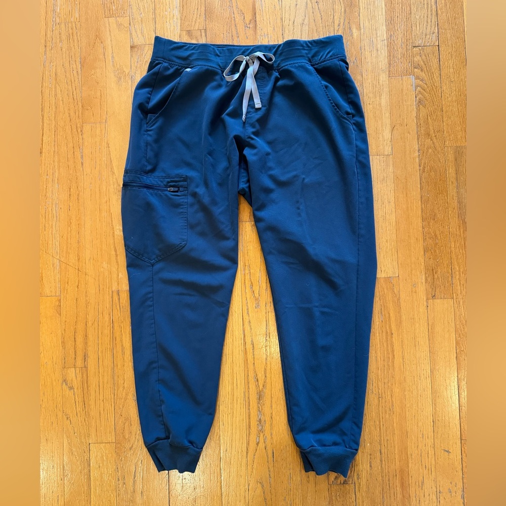 Figs, Zamora Jogger Scrub Pants, High Waisted, Womens, Dark Harbor, L-Regular